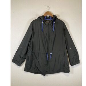 Gorpcore Weather Tamer Mens 3X Black Parka in a Pocket Windbreaker WT18214-WA